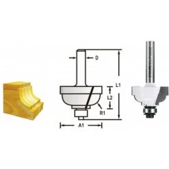 FRAISE CONGE CARR Q 6 DIA 25,4 MAKITA - D48795